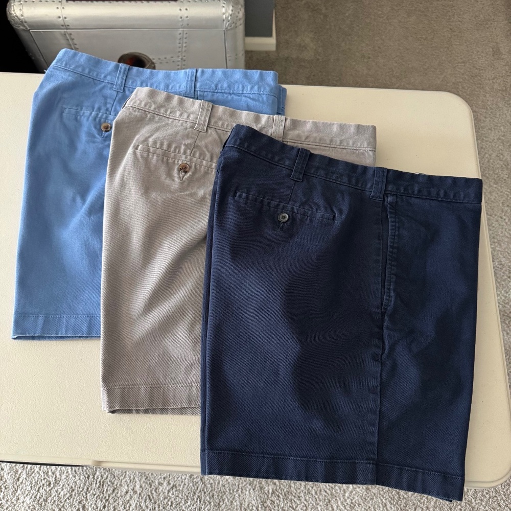 Set of 3 - J. Crew - Men's 7" flex chino short - Size 38